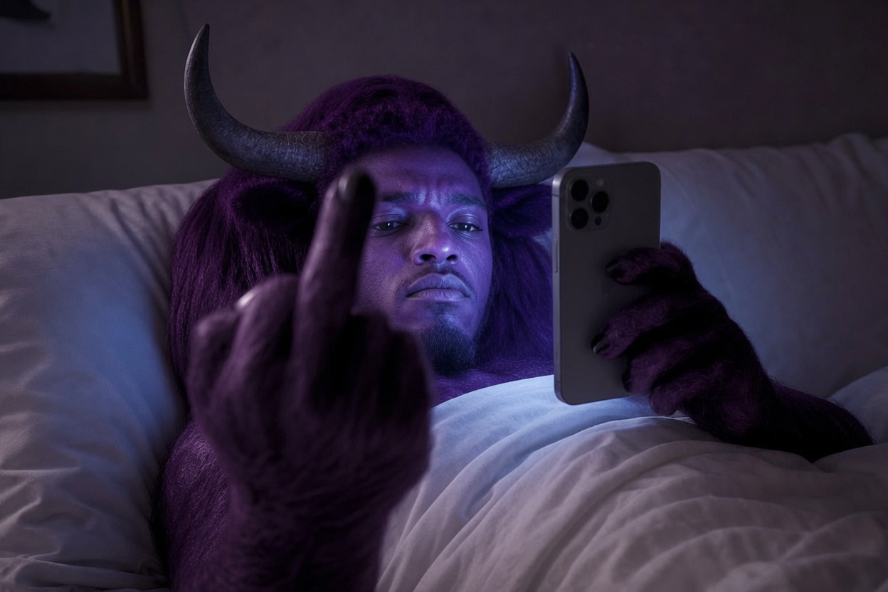 Purple Bull chilling