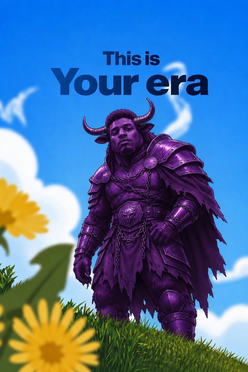 This is your era — Purple Bull warrior